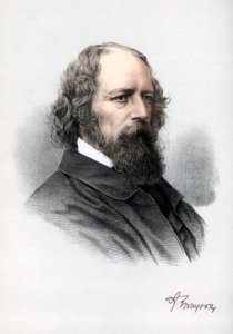 Alfred Tennyson, ensimmäinen paroni Tennyson, englantilainen runoilija, 1890.