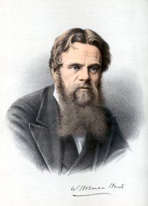 William Holman Hunt, brittiläinen taidemaalari, 1890.