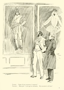 Phil Mayn sarjakuva 1890-luvulta (litho) tekijältä Phil May