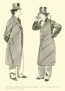 Phil Mayn sarjakuva 1890-luvulta (litho) tekijältä Phil May