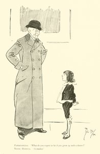Phil Mayn sarjakuva 1890-luvulta (litho) tekijältä Phil May