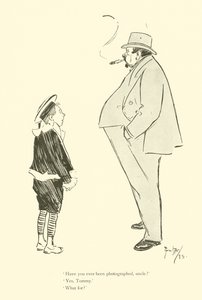 Phil Mayn sarjakuva 1890-luvulta (litho) tekijältä Phil May