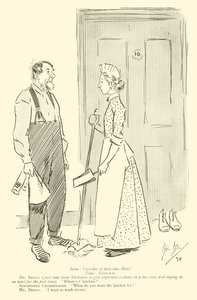 Phil Mayn sarjakuva 1890-luvulta (litho) tekijältä Phil May