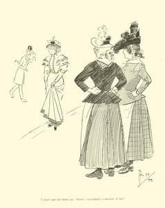 Phil Mayn sarjakuva 1890-luvulta (litho) tekijältä Phil May