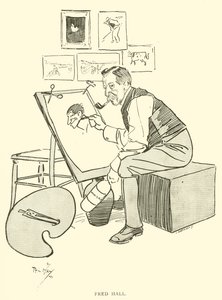 Phil Mayn sarjakuva 1890-luvulta (litho) tekijältä Phil May