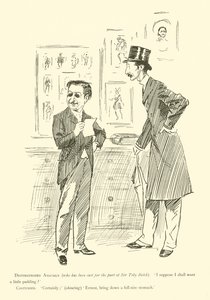 Phil Mayn sarjakuva 1890-luvulta (litho) tekijältä Phil May