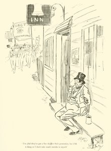 Phil Mayn sarjakuva 1890-luvulta (litho) tekijältä Phil May