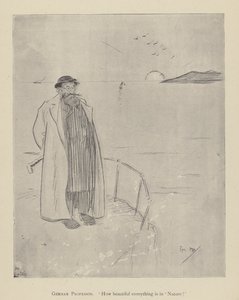 Phil Mayn sarjakuva 1890-luvulta (litho) tekijältä Phil May