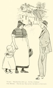 Phil Mayn sarjakuva 1890-luvulta (litho) tekijältä Phil May