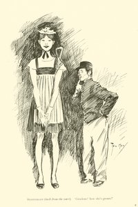 Phil Mayn sarjakuva 1890-luvulta (litho) tekijältä Phil May