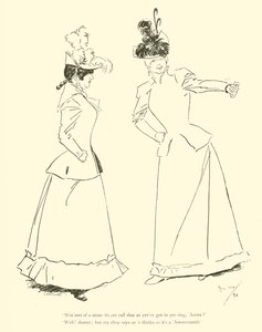 Phil Mayn sarjakuva 1890-luvulta (litho) tekijältä Phil May