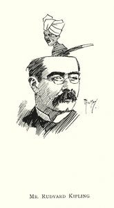 Herra Rudyard Kipling (litho) tekijältä Phil May