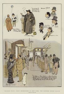 Western Ways, ensivaikutelmat New Yorkista, Hoffman House Saloon (chromolitho)