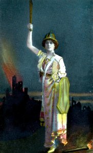 Zena Dare 1887-1975, englantilainen laulaja ja näyttelijä, 1908. tekijältä Philco Publishing Company