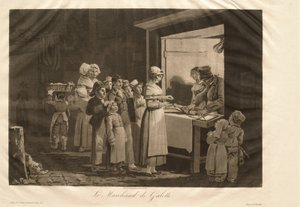 Lettukauppias tekijältä Philibert-Louis Debucourt