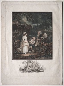 Annette ja Lubin, 1789. tekijältä Philibert Louis Debucourt