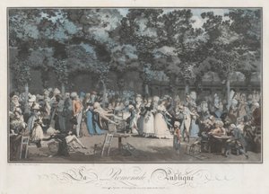 Julkinen Promenade tekijältä Philibert Louis Debucourt