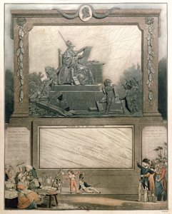 Kansallinen almanach vuodelta 1791, omistettu perustuslain ystäville, 1790 (väriakvatinta) (katso lisätietoja numerosta 485200) tekijältä Philibert Louis Debucourt