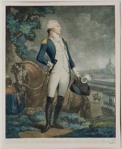 Markiisi de La Fayetten (1757-1834) kansalliskaartin komentajan muotokuva, 1790