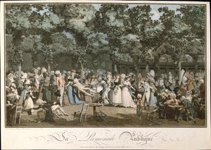 Julkinen rantakatu, 1792 tekijältä Philibert Louis Debucourt