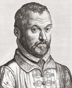 Benito Arias Montano. Muotokuva. (Tulosta) tekijältä Philip (after) Galle