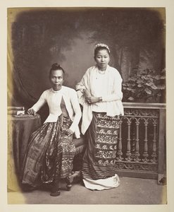 Burmalaisen miehen ja vaimon muotokuva, Valokuvaaja: Klier, Philip Adolphe Gladstone Collection