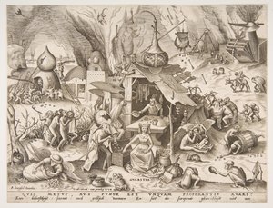 Avarice Avaritia sarjasta The Seven Deadly Sins, 1558.