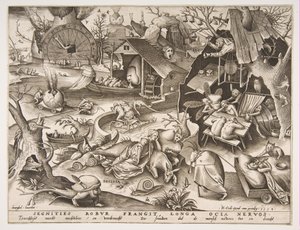 Sloth Desidia, sarjasta Seitsemän kuolemansyntiä, 1558.