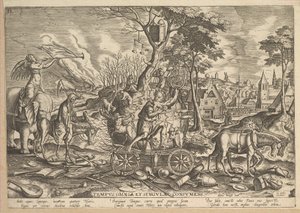 Ajan voitto, 1574. tekijältä Philip Galle