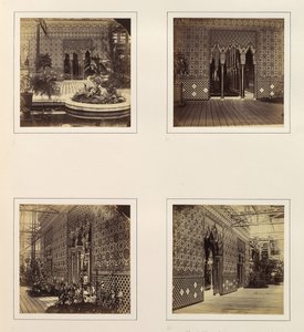 [Alhambra Courtin julkisivu laivaa kohti, sisäänkäynti Alhambra Courtiin, sivunäkymä ..., n. 1859. tekijältä Philip Henry Delamotte.