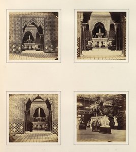 [Alhambra and Court of Lions, View in South Transept], n. 1859. tekijältä Philip Henry Delamotte.