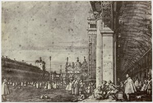 Canaletto, Piazza di San Marco tekijältä Philip Henry Delamotte