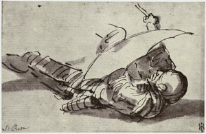 Salvator Rosa, Haavoittunut sotilas tekijältä Philip Henry Delamotte