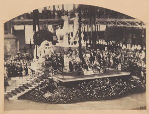 Keisarin ja keisarinnan vierailu Kristallipalatsiin, 1855.