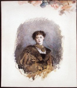 La Belle Yseult (akvarelli paperille) tekijältä Philip Hermogenes Calderon