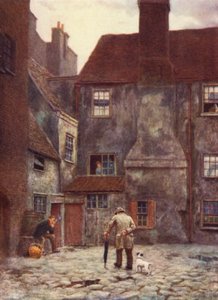 Queens Head Innin takaosa, Southwark, 1884 tekijältä Philip Norman