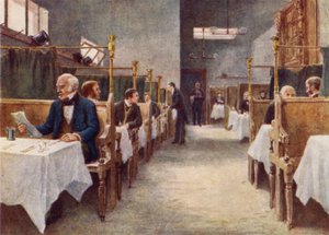 Cock Tavernin ruokasali, Fleet Street, tuhoutui 1886
