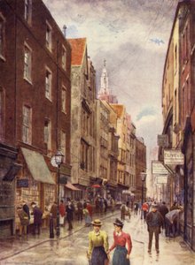 Holywell Street, Strand, katsot länteen, 1900 tekijältä Philip Norman