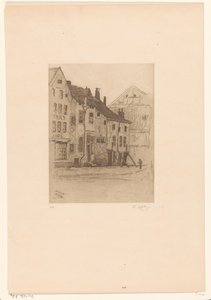Vanhoja taloja Place Verte -kadulla, Verviersissä Vieilles maisons, Place Verte (Verviers) (alkuperäinen nimi) tekijältä Philip Zilcken