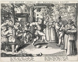 Munatanssi, c. 1580. tekijältä Philipp Galle