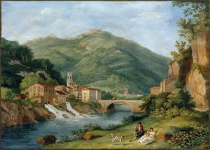 Hackert, Brücke bei Serraglio Limassa Bagni di Luccassa