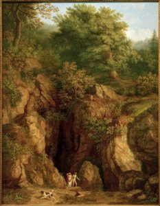 J.Ph. Hackert, Pyhän Fransiskuksen luola Monte Vernalla I.