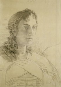 Pyhän Johanneksen pää ja kädet, 1806 (liitu ja puuhiili paperilla) tekijältä Philipp Otto Runge