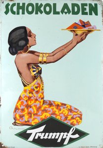Trumpf Chocolates kylttitaulu, 1920-luku. tekijältä Philipp Zehbe