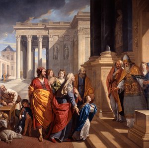 Presentació de la Mare de Déu, 1639-1640. tekijältä Philippe de Champaigne
