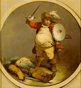 Falstaff Hotspurin ruumiin kanssa tekijältä Philippe Jacques de Loutherbourg