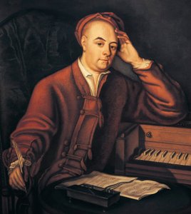 George Frideric Handel (1685-1759) saksalais-englannin muusikko, maalaus Philippe Mercier c. 1725 (öljy kankaalle)