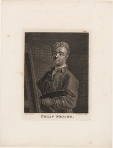 Philip Mercier, Horace Walpolen teoksesta "Anekdootit maalauksesta", kaiverrus Thomas Chambars (1724-89), n. 1770 tekijältä Philippe Mercier