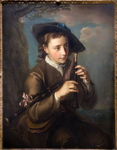 Piper, n. 1740 (Öljy kankaalle) tekijältä Philippe Mercier