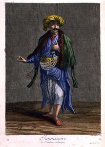 Janissary, tavallisessa turbaanissa tekijältä Philippe Simonneau